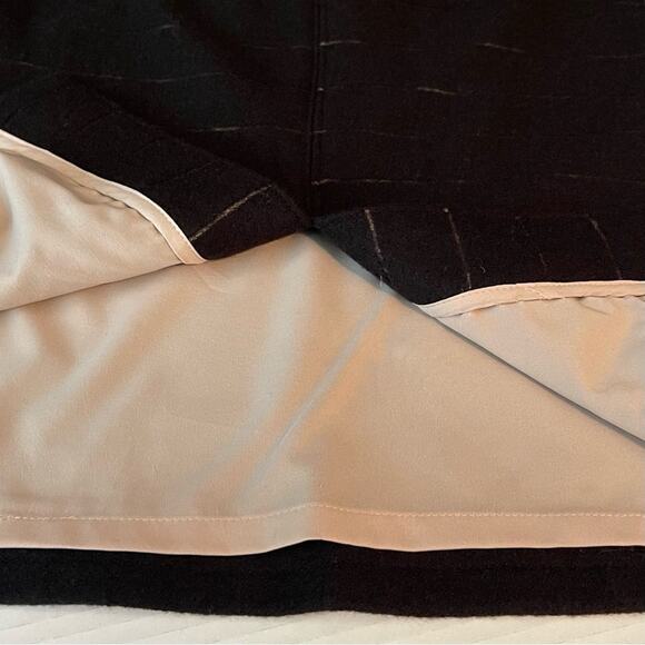 Worth Black Striped Wool Blend Career Office Academia Pencil Skirt NWOT Size 0 - Picture 7 of 11